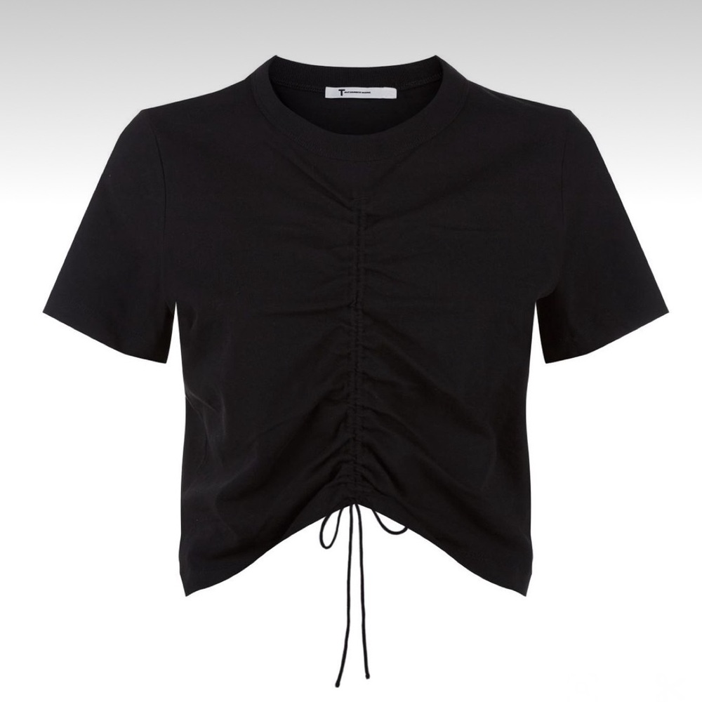 T by Alexander Wang Ruched Crop Top